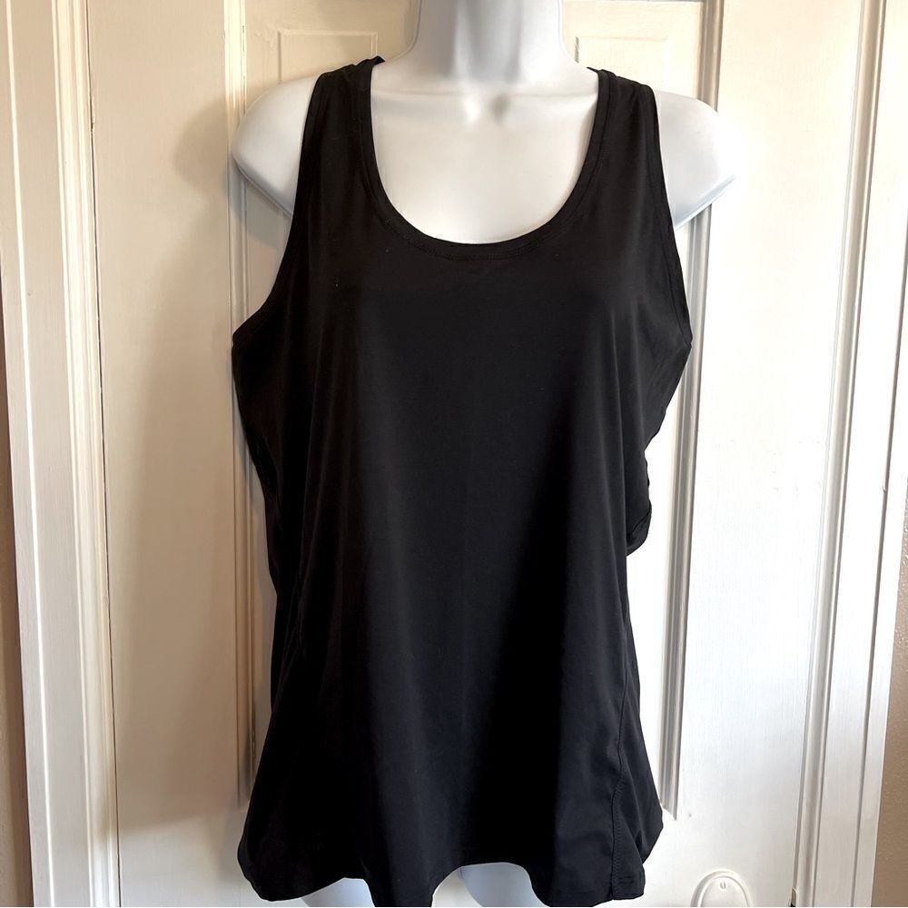 Athleta Black Razorback Tank Top